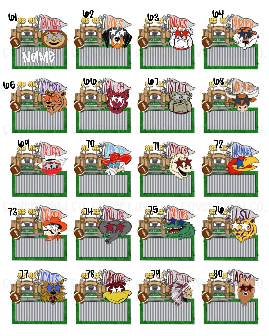 PERSONALIZED MASCOTS