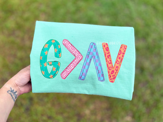 GOD IS GREATER THAN THE HIGHS AND LOWS