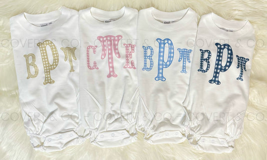 GINGHAM INITIALS