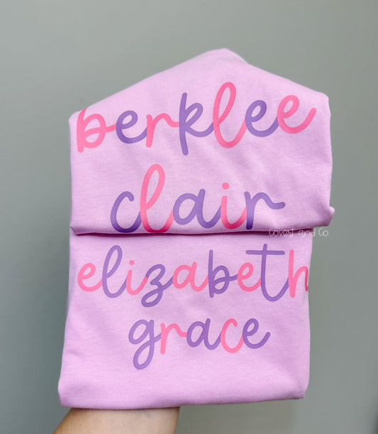 PINK + PURPLE SCRIPT