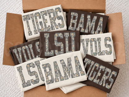 PERSONALIZED WASHED CAMO