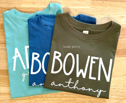 BIG ADVENTURE CURSIVE MYSTERY TEES