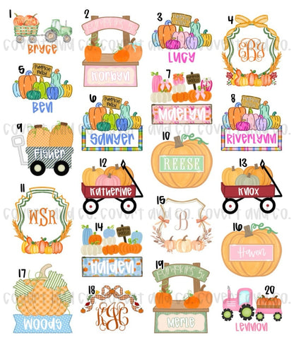 PERSONALIZED FALL/THANKSGIVING