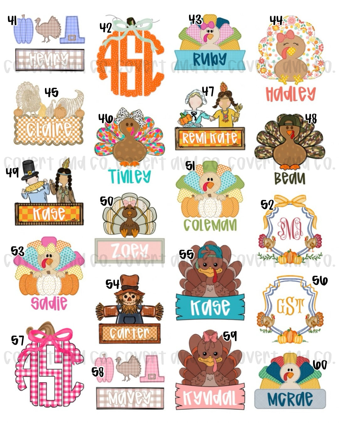 PERSONALIZED FALL/THANKSGIVING