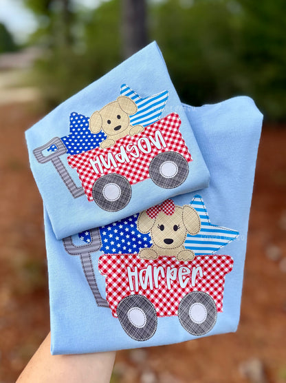 PATRIOTIC PUPPY WAGON