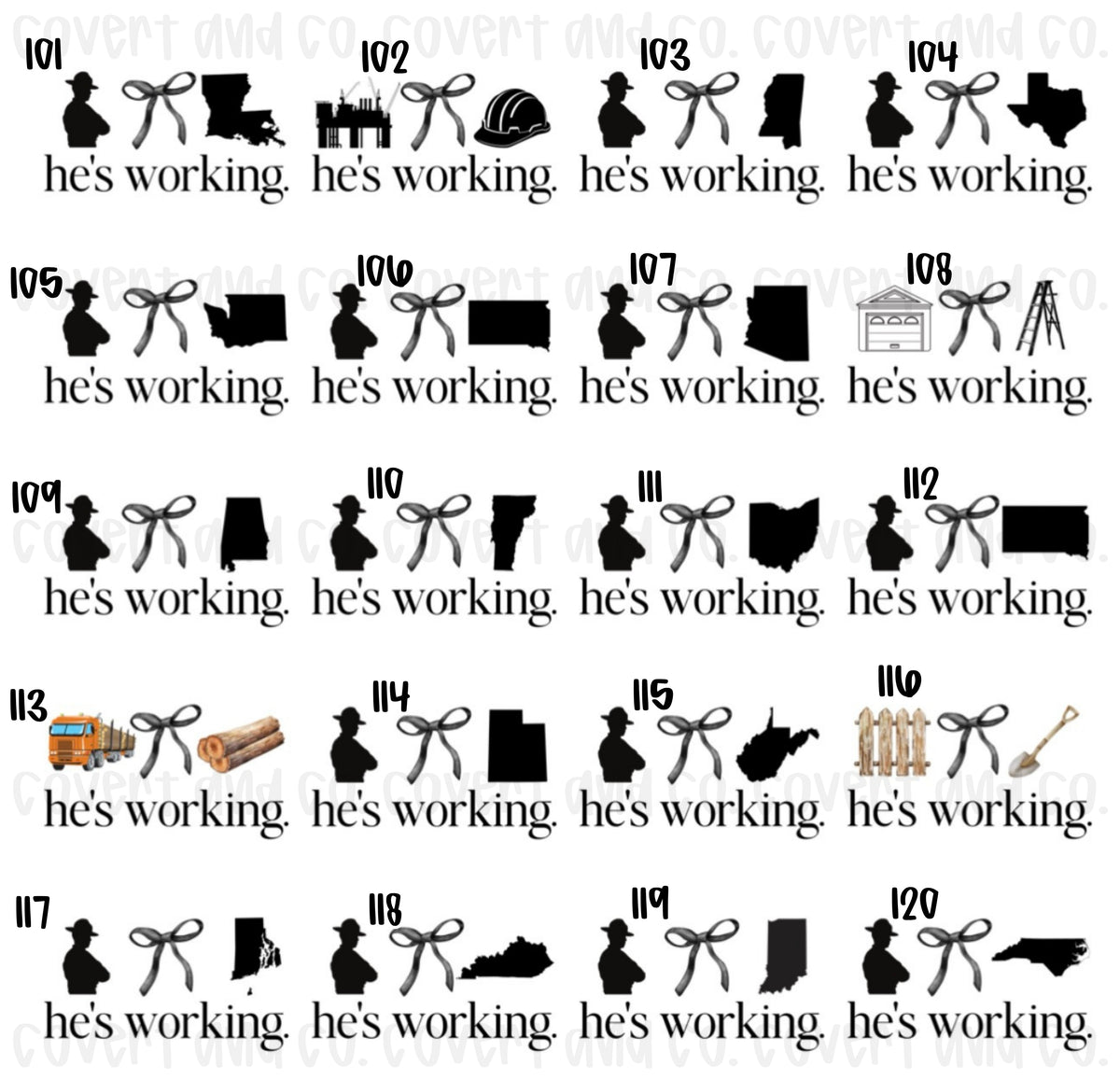 HE’S WORKING