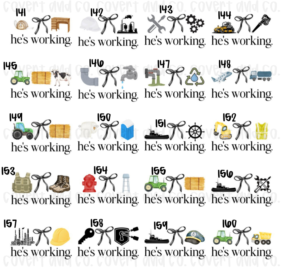 HE’S WORKING